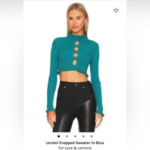 For love and lemons 🍋 crop sweater